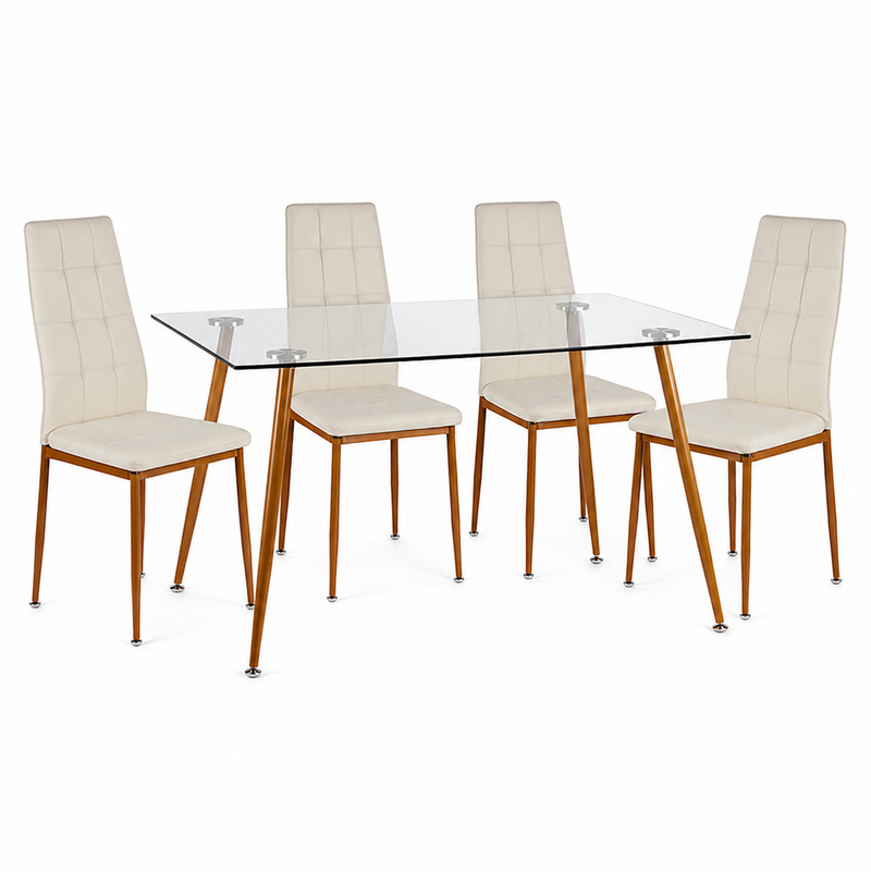 Conjunto de Mesa e Cadeiras Branco