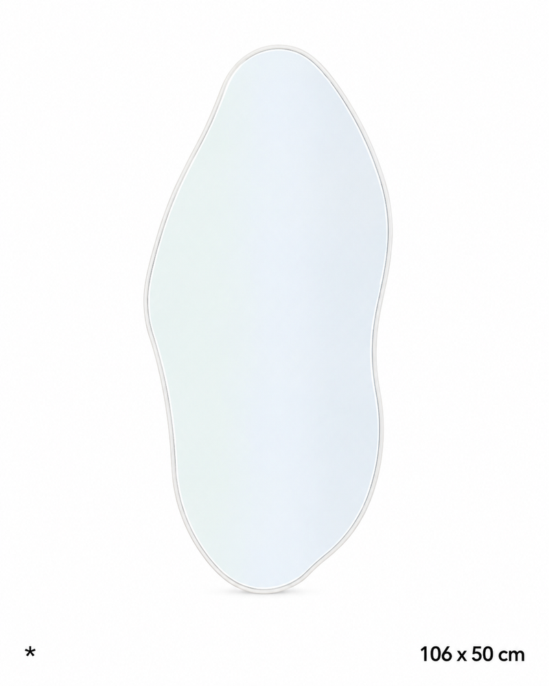 Espelho Forma Abstracta Branco