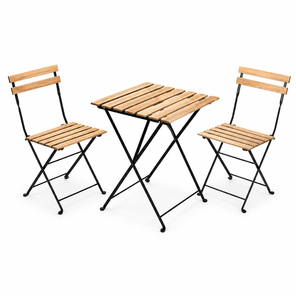 Conjunto de Mesa e Cadeiras Norela Claro