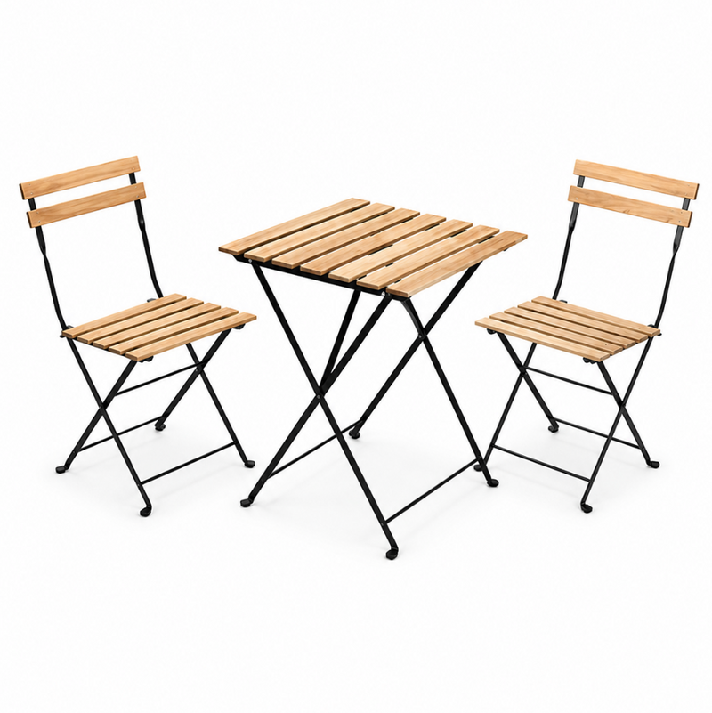 Conjunto de Mesa e Cadeiras Norela Claro