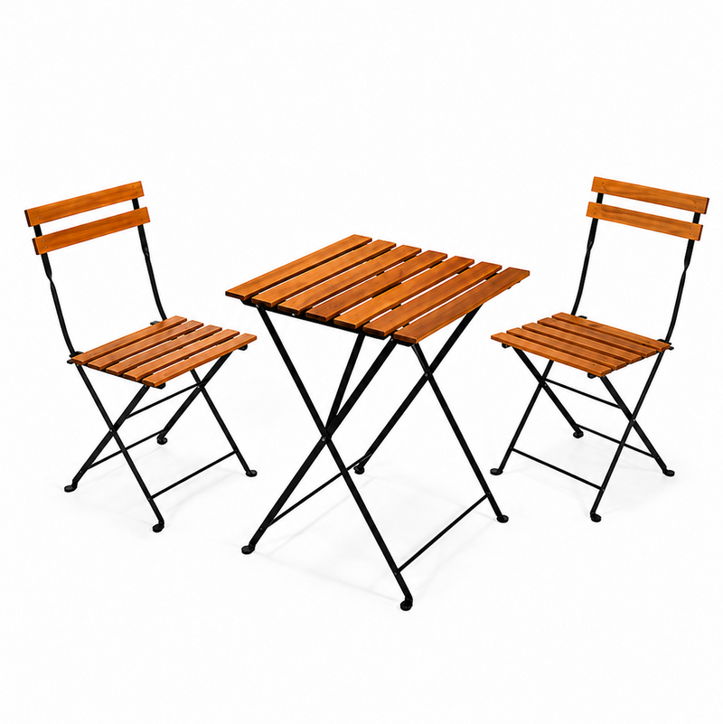 Conjunto de Mesa e Cadeiras Norela Escuro