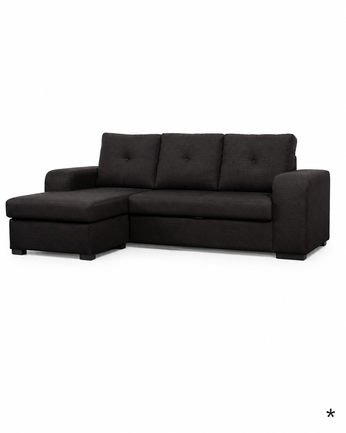 Sofá Chaise Long Vancouver Esq. PPreto